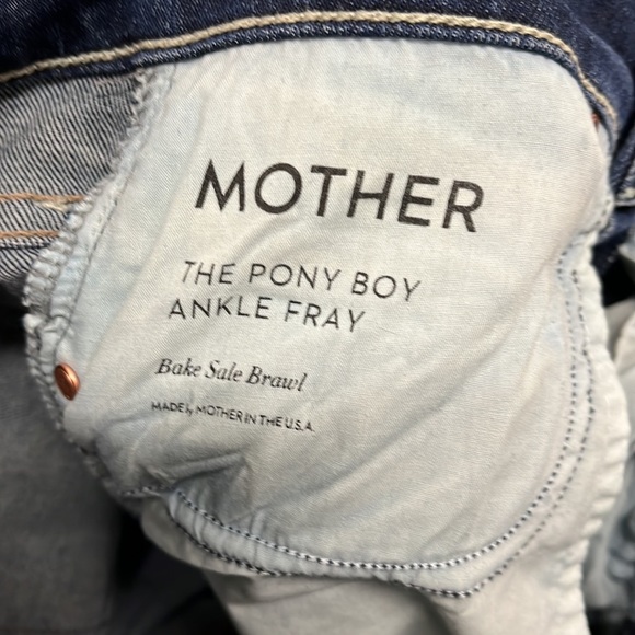 Mother Jeans Pony Boy Ankle Dark Wash Jeans in 24 - Picture 6 of 8
